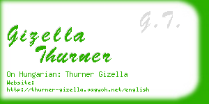 gizella thurner business card